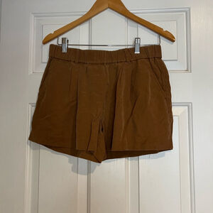 Loft Ann Taylor 100% Lyocell Pull On Brown Women's Shorts